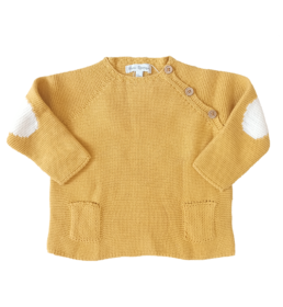 Maglione cotone giallo neonato - Fina Ejerique