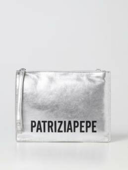 Borsa pochette argento Patrizia Pepe