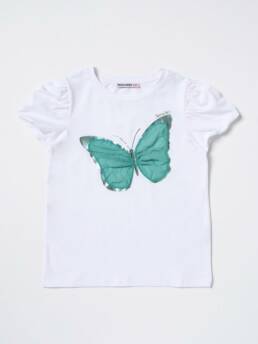 T-shirt bianca farfalla verde Patrizia Pepe