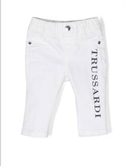 Jeans bianco neonato Trussardi